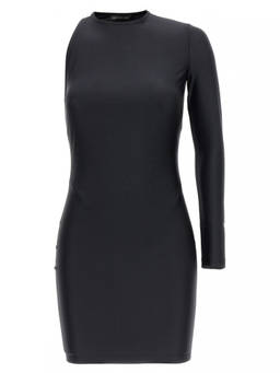 Balenciaga - Black Cut-out one shoulder dress