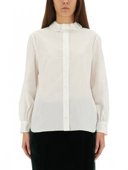Saint Laurent - White Regular Solid Shirt