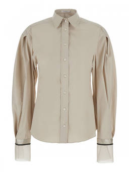 Brunello Cucinelli - Beige Slim Solid Shirt