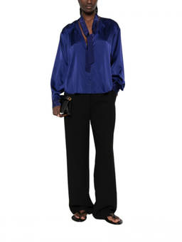 Forte Forte - Dark Blue Regular Solid Shirt