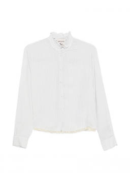 Semicouture - White Regular Stripes Shirt