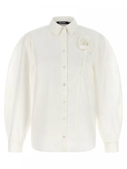 Rotate Birger Christensen - White Oversized Embellished Shirt