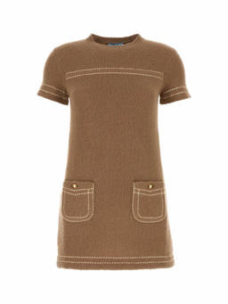 PRADA - Brown Wool Mini Dress (S)