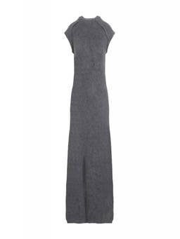 Jil Sander - Dark Grey Wool Long Dress (S)