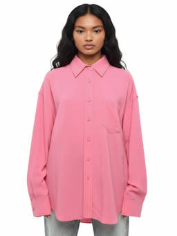 Stella McCartney - Pink Oversized Solid Shirt