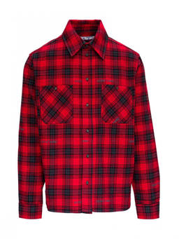 OFF-WHITE - Red Flannel Check Shirt