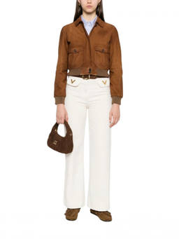 Miu Miu - Brown Shirt Collar Jacket