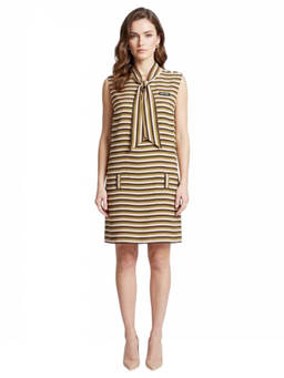 Miu Miu - Multicolor Stripes Halter Neck Dress