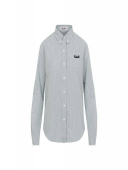 Miu Miu - Green Regular Checks Shirt