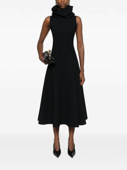 JACQUEMUS - Black High-Neck Dress