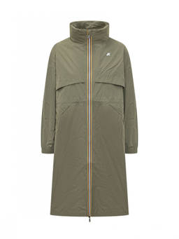 K-Way - Green Logo Mock Collar Jacket (L)