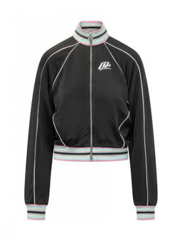 OFF-WHITE - Black Solid Mock Collar Jacket
