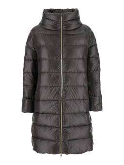 Herno - Grey Quilted Mock Collar Jacket