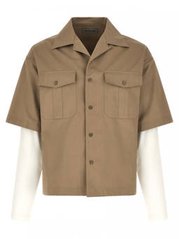 Balenciaga - Beige Double Layer Shirt
