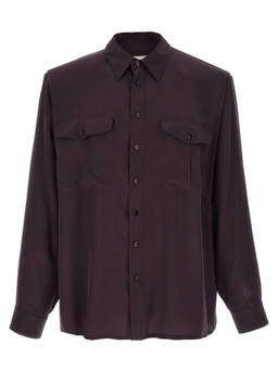 Saint Laurent - Dark Purple Regular Shirt