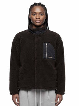 Ambush - Brown Textured Mock Collar Jacket