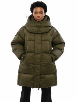 Bacon - Dark Green Quilted Hood Jacket