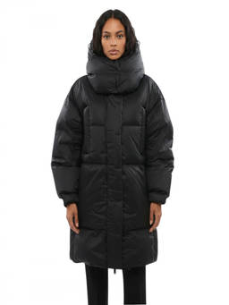 Bacon - Black Quilted Hood Jacket