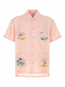 Casablanca - Light Pink Embroidered Shirt