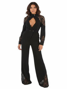 Philipp Plein - Black Lace Full Length Dress