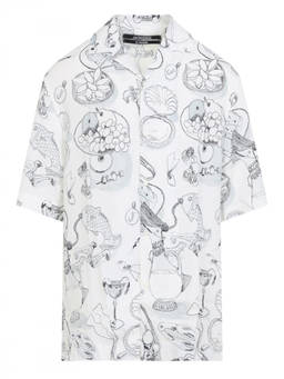 JACQUEMUS - Off White Printed Shirt