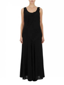Victoria Beckham - Black Lace Scoop Neck Maxi Dress