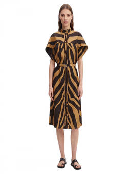 Ferragamo - Brown Animal Print Dress (M)