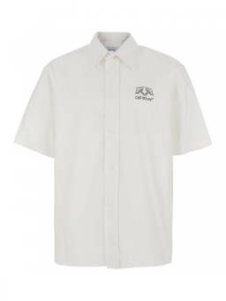 OFF-WHITE - White Regular Logo Shirt