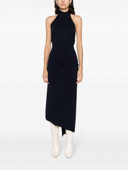 Fendi - Navy Blue Wool Midi Dress (M)