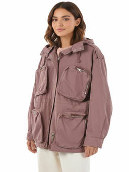 Diesel - Purple Solid Hood Jacket