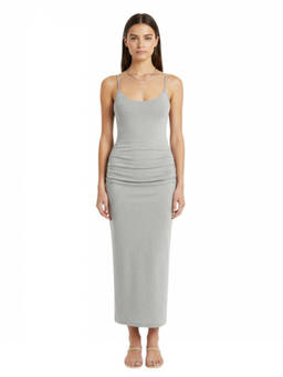 Toteme - Light Grey Scoop Neck Maxi Dress