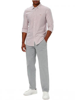 Boss - Red Slim Stripes Shirt