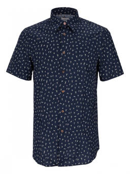 Paul Smith - Navy Blue Tailored Printed Shirt (S)