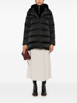 Herno - Black Midi Hooded Jacket
