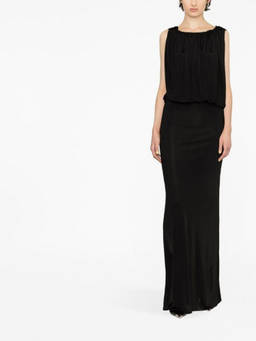 Saint Laurent - Black Long jersey dress (M)