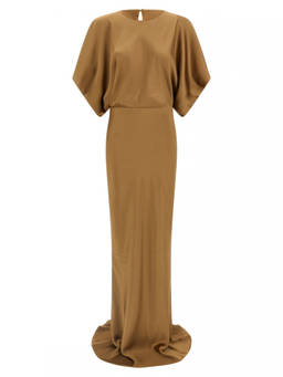 Norma Kamali - Beige Reverse Obie dress
