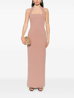 SOLACE London - Beige Ilona maxi dress