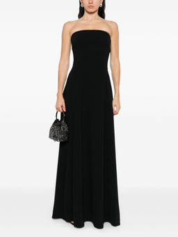 SOLACE London - Black Helena Maxi Dress (L)