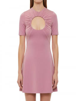 Marine Serre - Pink Crew Neck Mini Dress