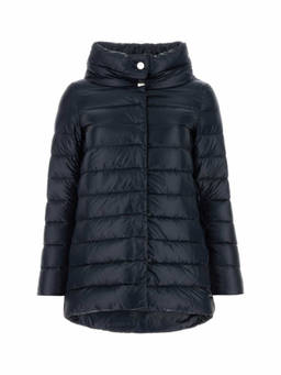 Herno - Blue High Neck Jacket