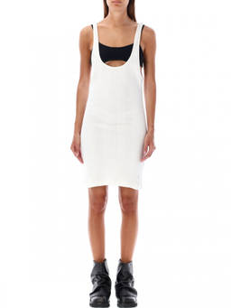THE ATTICO - White Layered Cut-out Mini Dress (XXS)