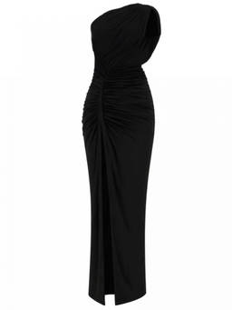 Rick Owens - Black One Shoulder Maxi Dress (S)