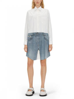 Moschino - White Shirt Collar Mini Dress