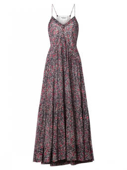 Marant Etoile - Multicolor Printed V Neck Maxi Dress (L)