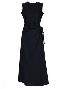 Aspesi - Blue Round Neck Maxi Dress (S)