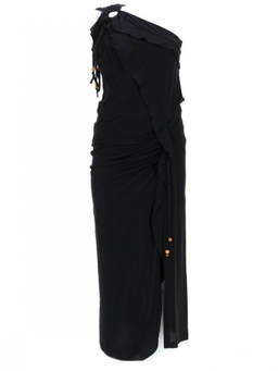Isabel Marant - Black One Shoulder Maxi Dress