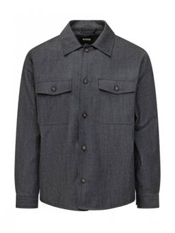 Boss - Dark Grey Regular Overshirt