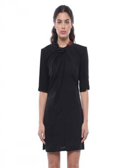 Stella McCartney - Black Round Neck Mini Dress