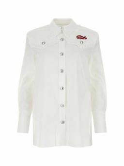 Alessandra Rich - White Poplin Shirt Dress (M)