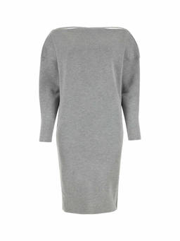 Gucci - Grey Round Neck Dress